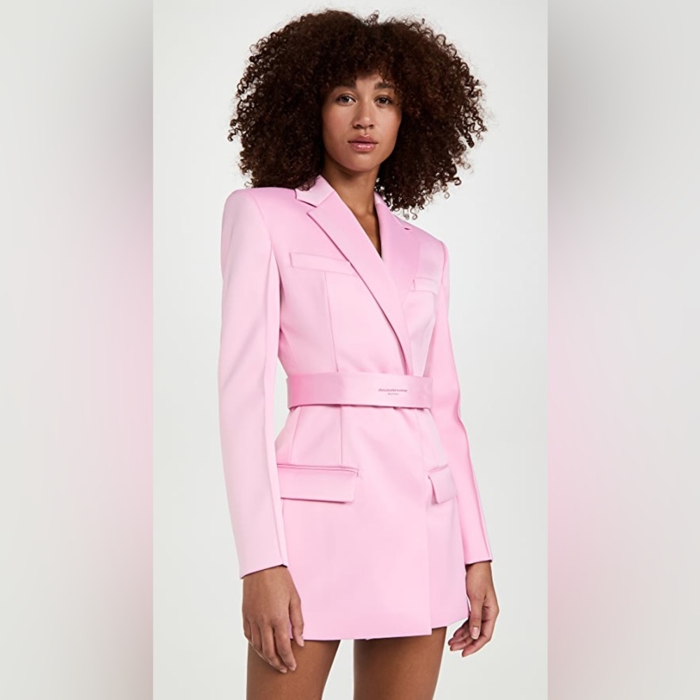 Like new Alexander Wang pink Belted Double Breasted Blazer Dress0 $995 - Picture 6 of 15